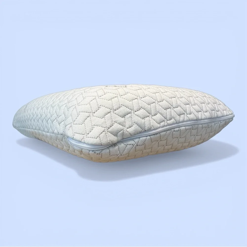 Small Memory Foam Pillow Compressible Medium Firm Breathable Bamboo Cover‎